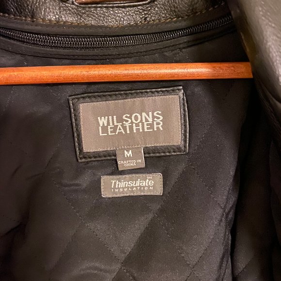 NWOT - Black Men's Wilson Leather Blazer - Picture 2 of 7